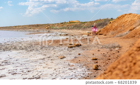 Pink salt water, sea salt background, made from microscopic unicellular algae secretes betacaratin minerals grown by bacteria in summer Pink salt water, sea salt background, made from microscopic unicellular algae secretes betacaratin minerals grown by bacteria in summer 68201839