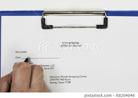 Non-binding letter of intent Non-binding letter of intent 68204046