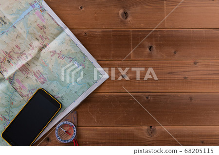 Mountain map bird's-eye view image 68205115