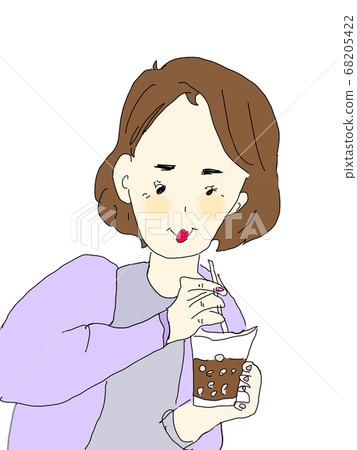 女人喝木薯 女人喝木薯 68205422
