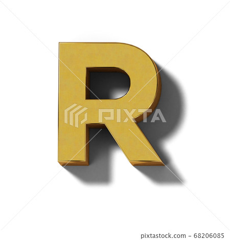 現實的金印刷體字母(透明背景) 現實的金印刷體字母(透明背景) 68206085