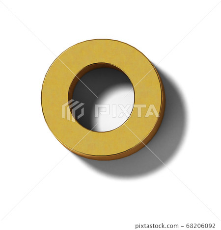 現實的金印刷體字母(透明背景) 現實的金印刷體字母(透明背景) 68206092
