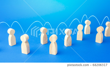 People exchange serial communication. Experience information exchange. Generational change. Cooperation, collaboration. Chain reaction, spread rumors. Partnership, assistance. Interaction of persons. 68206317