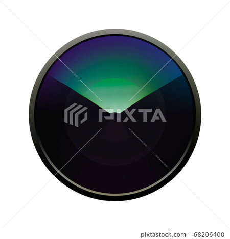 vector photo lens on white isolated background vector photo lens on white isolated background 68206400