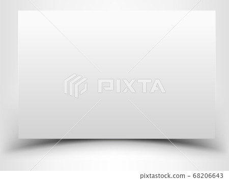 Blank white sheet of paper with shadow Blank white sheet of paper with shadow 68206643