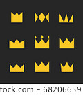 Crown set vector 68206659