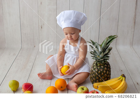 One year old baby. Little chef. One year old baby. Little chef. 68206821