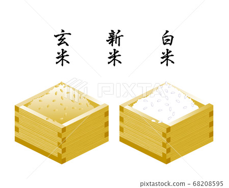 糙米和白米飯_ sho_插圖素材 糙米和白米飯_ sho_插圖素材 68208595