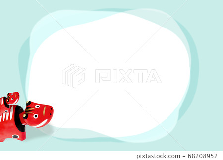 簡單相框新年賀卡 68208952