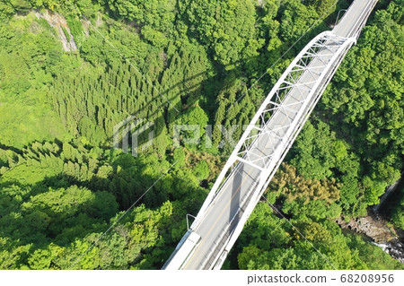 雲海大橋在清晨的鳥瞰圖 68208956