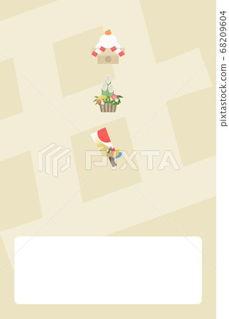 Simple new year card Simple new year card 68209604