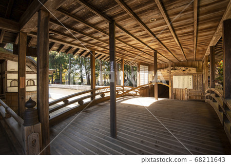 秋天的美麗森林艾琳寺葉 68211643