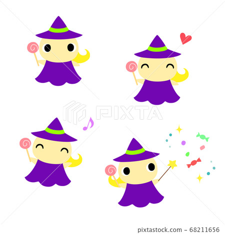 Witch with candy 68211656