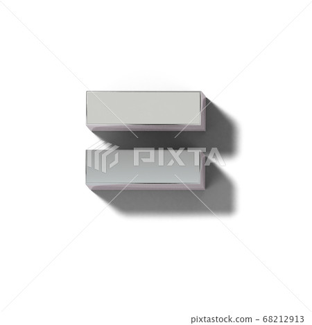 現實的銀印刷體字母 現實的銀印刷體字母 68212913