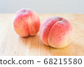 Ripe peach before peeling 68215580