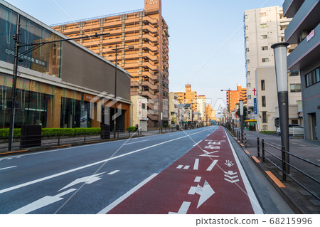 自行車道甲州海道的清晨 自行車道甲州海道的清晨 68215996