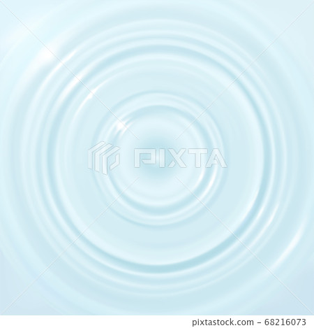 漣漪，水和表面上的水滴。波紋。 68216073