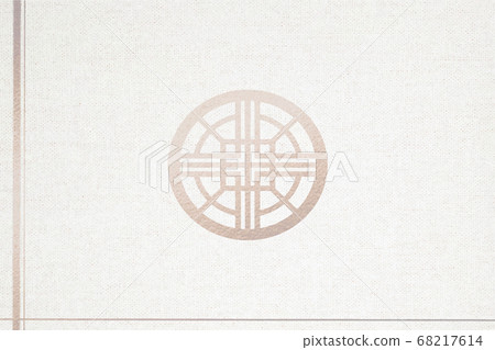 米色背景與傳統的金色圖案的插圖 米色背景與傳統的金色圖案的插圖 68217614