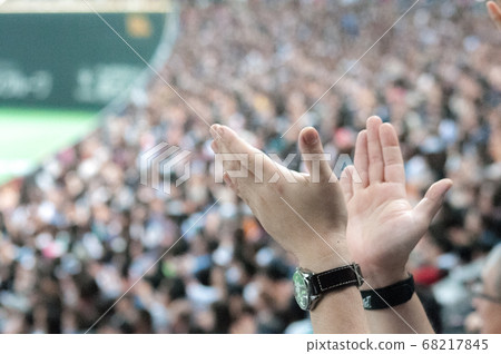 在棒球場上的支持 在棒球場上的支持 68217845