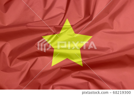 Fabric flag of North Vietnam 1945 to1955. 68219300