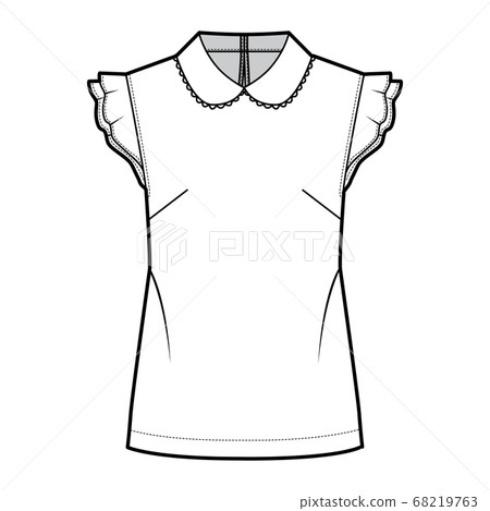 white keyhole blouse with collar