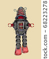 Tin robot toy illustration 68223278