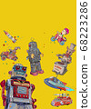 Tin robot toy illustration 68223286