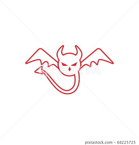 Devil horn Vector icon Devil horn Vector icon 68225725