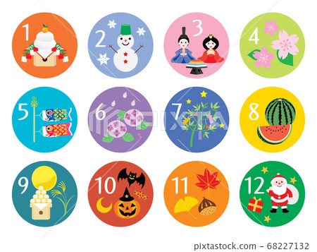 Calendar annual event illustration icon Calendar annual event illustration icon 68227132