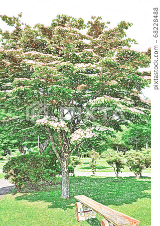 [Fresh green] Green park [colored pencils] 68228488