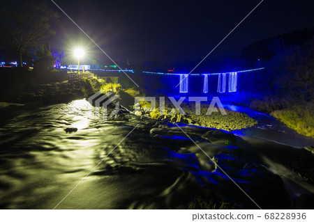 Harajiri waterfall light up 68228936