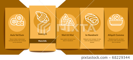 Sushi Roll Asian Dish Onboarding Elements Icons Set Vector Sushi Roll Asian Dish Onboarding Elements Icons Set Vector 68229344