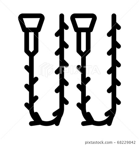 drain cleaning stick claw icon vector outline illustration drain cleaning stick claw icon vector outline illustration 68229842