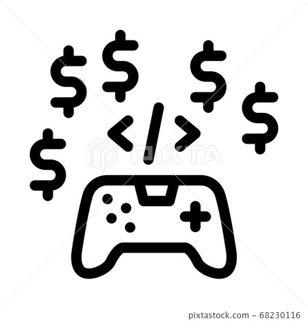 game coding and sell icon vector outline illustration game coding and sell icon vector outline illustration 68230116