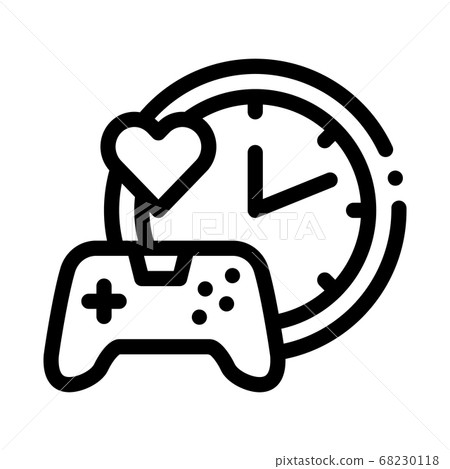 game playing love time icon vector outline illustration game playing love time icon vector outline illustration 68230118