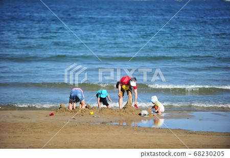 夏日沙灘沙家族 68230205