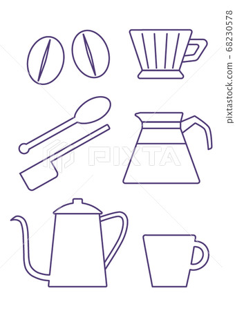 Coffee set_purple Coffee set_purple 68230578