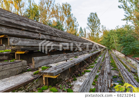 Amusement stadium in Pripyat. exclusion Zone of Amusement stadium in Pripyat. exclusion Zone of 68232841