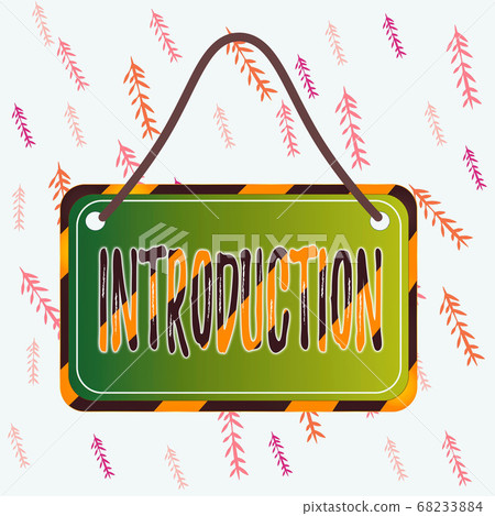 Handwriting text writing Introduction. Concept 68233884