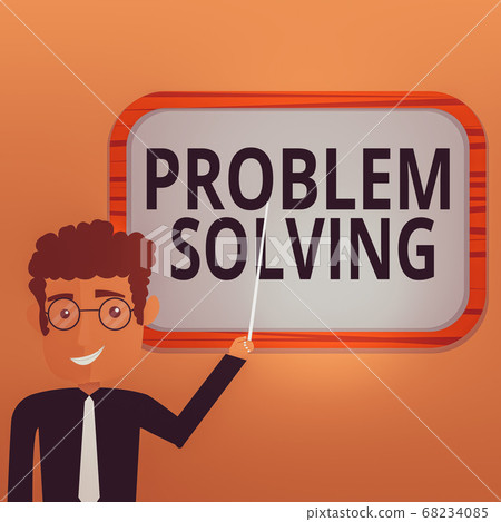 Handwriting text writing Problem Solving. Concept - Stock Illustration ...