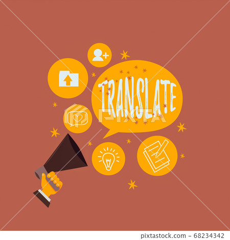 Text sign showing Translate. Conceptual photo bear Text sign showing Translate. Conceptual photo bear 68234342