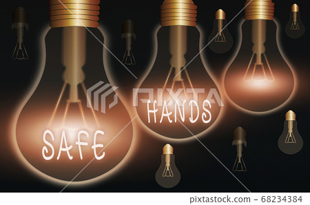 Word writing text Safe Hands. Business concept for 68234384