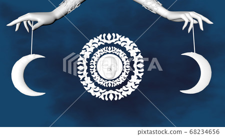 Day and night, the sun and the moon in women's 68234656