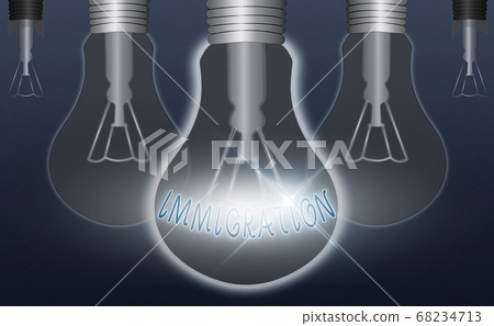 Writing note showing Immigration. Business photo 68234713
