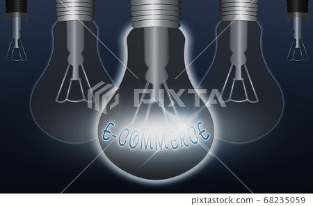 Writing note showing E Commerce. Business photo 68235059