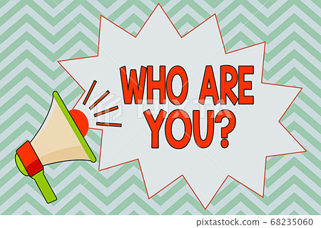 Writing note showing Who Are Youquestion. Business Writing note showing Who Are Youquestion. Business 68235060