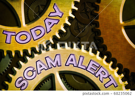 Conceptual hand writing showing Scam Alert 68235062