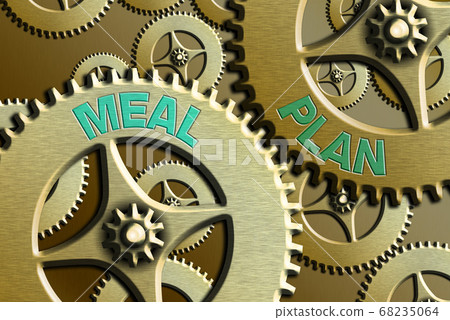 Conceptual hand writing showing Meal Plan 68235064