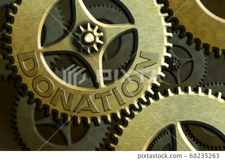 Conceptual hand writing showing Donation. Business 68235263