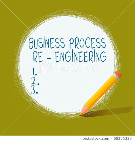 Handwriting text Business Process Re Engineering 68235323